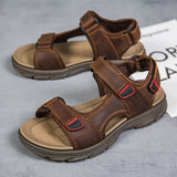 Rome Summer Sandals Men's Outdoor Sports Running Shoes MartLion Brown 12 
