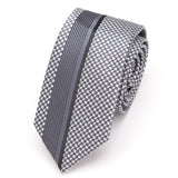 Men's Ties Luxurious Slim Necktie Stripe Tie Wedding Jacquard Tie Dress Shirt Bowtie Gift Gravata Mart Lion YJ-15-B06  