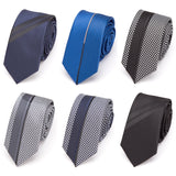 Men's Ties Luxurious Slim Necktie Stripe Tie Wedding Jacquard Tie Dress Shirt Bowtie Gift Gravata Mart Lion   