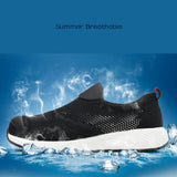 Summer Lightweight Steel Toecap Men's Women Work Safety Boots Breathable Shoes De Hombre MartLion   