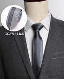Men's Ties Luxurious Slim Necktie Stripe Tie Wedding Jacquard Tie Dress Shirt Bowtie Gift Gravata Mart Lion   