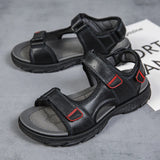 Rome Summer Sandals Men's Outdoor Sports Running Shoes MartLion black 8 