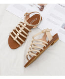 Summer Women's Sandals Beach Shoes Wedge Belt Flat Bottom Ladies Casual Ladies Mart Lion   