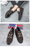 Men's Suede Leather Embroidery Loafers Casual Moccasins Oxfords Shoes Man Party Driving Flats MartLion   