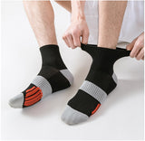 Men's Ankle Socks with Cushion Athletic Running Socks Breathable Comfort for 5 Pairs Lot Sports Sock Mart Lion   