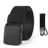Genuine tactical belt quick release outdoor military belt soft real nylon sports accessories men's and women black belt Mart Lion ZV03 Black and gou China 125CM
