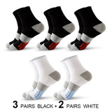 Men's Ankle Socks with Cushion Athletic Running Socks Breathable Comfort for 5 Pairs Lot Sports Sock Mart Lion 3 Blck 2 White EU 38-45 