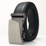 3.5cm Men's Cowhide Automatic Buckle Belt Young Leisure Middle Aged Designer Belt MartLion B331 110cm CHINA