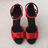 The game Latin Dance Shoes for Women Party Ballroom Performances Sandals Summer Indoor Soft Bottom High Heel Tango Jazz MartLion   