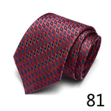 Tie 7.5 cm Neckties Men's 100 Styles Of Handmade Tie Blue Red Striped Dot For Wedding Party Workplace MartLion 12615-81  