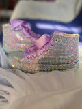 Dollbling  Sparkle Color Change Flipping Sequins High Top Casual Canvas Shoes for Kids Rhinestones Canvas Sneakers MartLion   