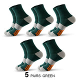 Men's Ankle Socks with Cushion Athletic Running Socks Breathable Comfort for 5 Pairs Lot Sports Sock Mart Lion 5 Green EU 38-45 