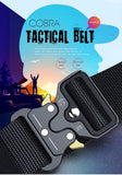 Genuine tactical belt quick release outdoor military belt soft real nylon sports accessories men's and women black belt Mart Lion   