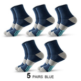 Men's Ankle Socks with Cushion Athletic Running Socks Breathable Comfort for 5 Pairs Lot Sports Sock Mart Lion 5 Blue EU 38-45 
