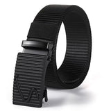 Genuine tactical belt quick release outdoor military belt soft real nylon sports accessories men's and women black belt Mart Lion ZV05 S China 125CM