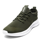 Shoes Men's Sneakers Breathable Gym Casual Light Walking Footwear Zapatillas Hombre Mart Lion Green 37 