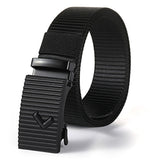 Genuine tactical belt quick release outdoor military belt soft real nylon sports accessories men's and women black belt Mart Lion ZV05 v China 125CM