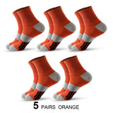 Men's Ankle Socks with Cushion Athletic Running Socks Breathable Comfort for 5 Pairs Lot Sports Sock Mart Lion 5 Orange EU 38-45 