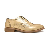 Men's Shoes Gold Patent Leather Luxury Groom Dress Wedding Designer Style Oxford MartLion   