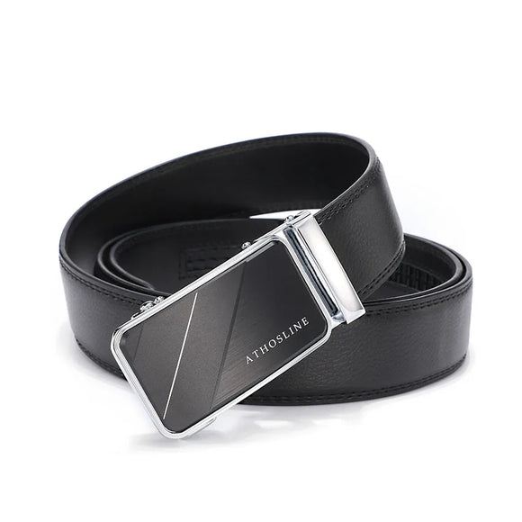 Men's Formal Genuine Leather Click Belt 1.5 