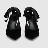 Pumps Women's Shoes Elegant Woman Heeled Luxury High Heels Dress Black Rhinestone Stiletto Korean Nude Party Trendyol MartLion   