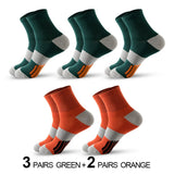 Men's Ankle Socks with Cushion Athletic Running Socks Breathable Comfort for 5 Pairs Lot Sports Sock Mart Lion 3 Green 2 Orange EU 38-45 