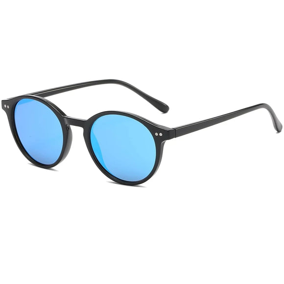 Stylish Polarized Round Sunglasses Women Men's Retro Classic MartLion C8  
