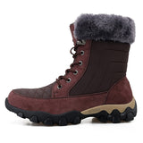 Winter Snow Boot Men's Keep Warm Plush Snow Floor Anti Slip Sole Comfort Snow Shoes Mart Lion   