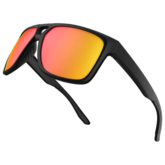 Fishing Sunglasses Polarized Men's Driving Shades Hiking Fishing Classic UV400 Eyewear MartLion Black Orange  