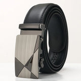 3.5cm Men's Cowhide Automatic Buckle Belt Young Leisure Middle Aged Designer Belt MartLion B337 110cm CHINA