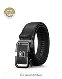 HCDW Belt Black Brown Automatic genuine leather work belt men's Luxury Brand designer golf trouser belt MartLion   