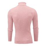 Men's Turtleneck Sweater Casual Knitted Sweater Warm Fitness Pullovers Tops MartLion   