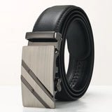 3.5cm Men's Cowhide Automatic Buckle Belt Young Leisure Middle Aged Designer Belt MartLion B333 110cm CHINA