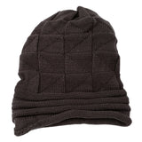 Knitted Hat Unisex Winter Skiing Cycling Outdoor Sports Soft Cold Resistant Warm Pleated Cuffed Cap MartLion Dark Grey  