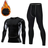 Winter Thermal Underwear For Men's Keep Warm Long Johns Base Layer Sports Fitness leggings Tight undershirts MartLion B3 M(40-50kg) 