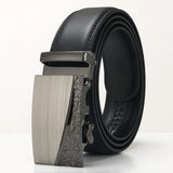 3.5cm Men's Cowhide Automatic Buckle Belt Young Leisure Middle Aged Designer Belt MartLion B339 110cm CHINA