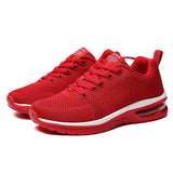 Women's Men's Sports Sneakers Tennis Female Ladies Casual Unisex Running Lovers Breathable Air Mart Lion Red 35 