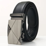 3.5cm Men's Cowhide Automatic Buckle Belt Young Leisure Middle Aged Designer Belt MartLion B334 110cm CHINA