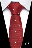 Tie 7.5 cm Neckties Men's 100 Styles Of Handmade Tie Blue Red Striped Dot For Wedding Party Workplace MartLion 12615-77  