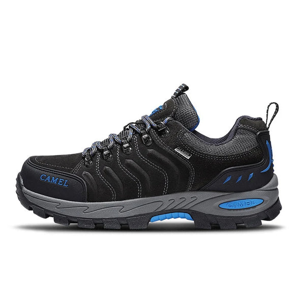Hiking Shoes Women Men's Outdoor Sports Sneakers Climbing Waterproof Walking Non-slip MartLion Grey Black Blue 44 