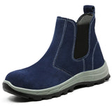 Winter Warm Work Boots Anti-scalding Anti-splash Anti-smashing Anti-piercing Safety Shoes Men's Indestructible Welder's MartLion blue 45 