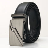 3.5cm Men's Cowhide Automatic Buckle Belt Young Leisure Middle Aged Designer Belt MartLion B326 110cm CHINA