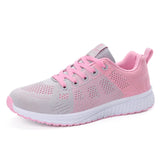 Women Sport Shoes Platform Sneakers Ladies Spring Winter Flats Running MartLion Pink 42 