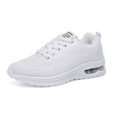 Women's Men's Sports Sneakers Tennis Female Ladies Casual Unisex Running Lovers Breathable Air Mart Lion White 35 