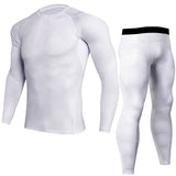 Thermal underwear set Men's clothing Compression sports Quick-drying jogging suit Winter warm MMA Mart Lion Mint L 