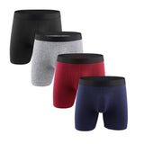 Men's Cotton Underwear Cotton Boxers Briefs Calzoncillos Hombre Panties Solid Underpants Bokserki Meskie Boxer Shorts Mart Lion A001-4pcs XL(55-70kg) 