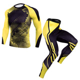 Thermal underwear set Men's clothing Compression sports Quick-drying jogging suit Winter warm MMA Mart Lion Lavender XL 