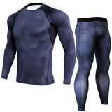 Thermal underwear set Men's clothing Compression sports Quick-drying jogging suit Winter warm MMA Mart Lion MULTI L 