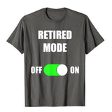 Retired Funny Retirement T Shirt Gift For Men's And Women Cotton Slim Fit Tees Latest Design Mart Lion Asphalt XS 