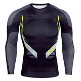 Men's Long Sleeve T-shirts Gym Clothing Sportswear Sporting Cry Fit Running Rashguard Sport Compression Mart Lion TC174 M 